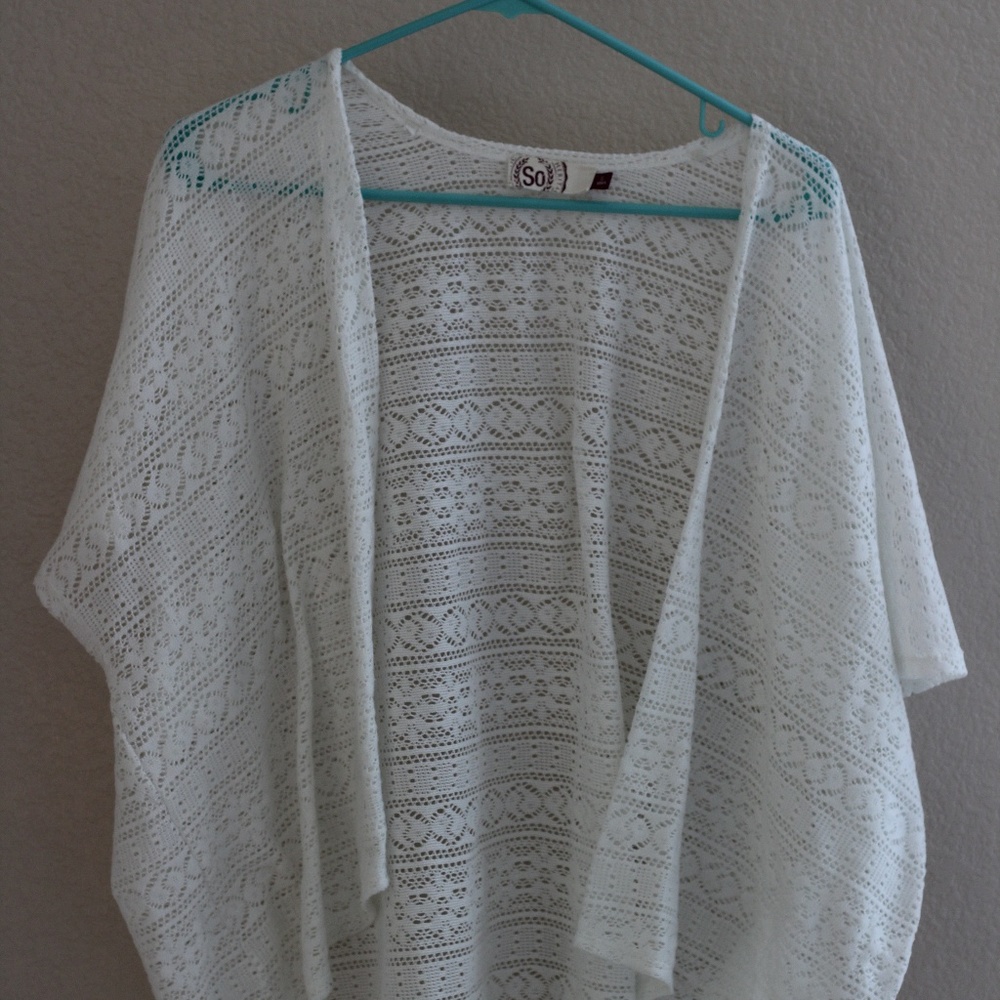 Fun knit beach coverup